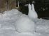 19. M&auml;rz 2006 <b>Ein Schneehase in Ullersdorf</b>
